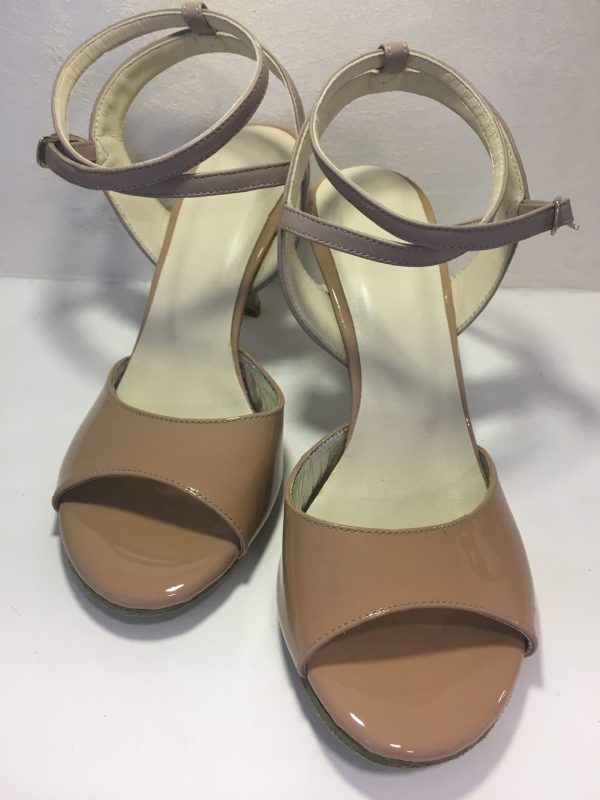 SOLD  Beige patent leather/nude