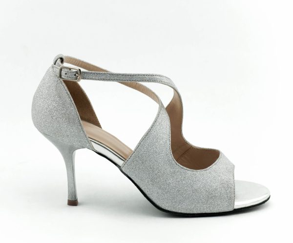 Beautiful tango silver glitter sandals
