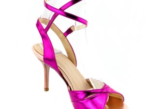 Pink handmade tango sandals